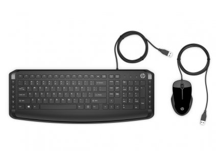 HP Wired Keyboard Mouse 250 0b s