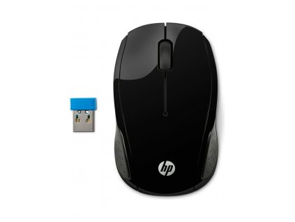 HP 200/Cestovní/Optická/Bezdrátová USB/Černá