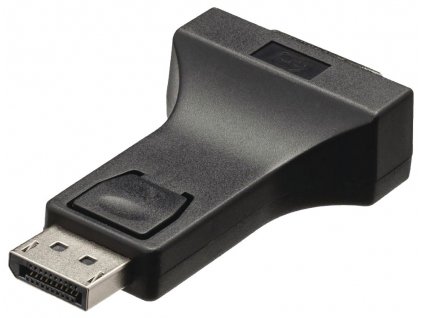 NEDIS adaptér DisplayPort/ zástrčka DisplayPort - zásuvka DVI-I 24+5p/ černý/ blistr