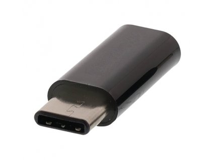 NEDIS USB 2.0 adaptér/ Typ-C zástrčka – Micro B zásuvka/ černá