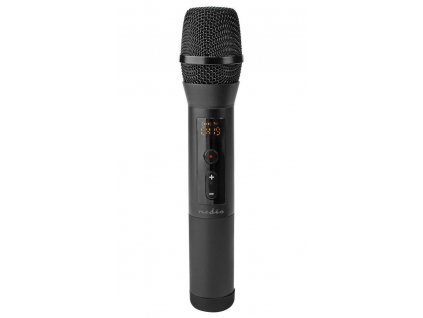 NEDIS bezdrátový mikrofon set/ Kardioid/ 1000 Ohm/ -95 dB/ ovládání hlasitosti/ černý