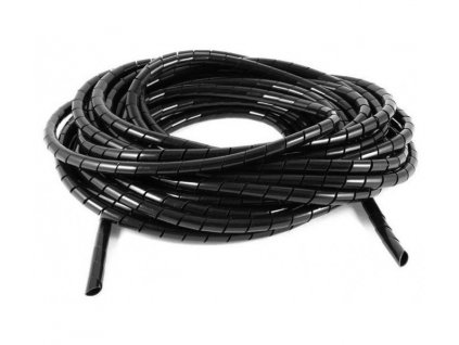 NEDIS kabelová bužírka/ organizér kabelů/ spirála/ průměr 60 mm/ délka 10 m/ černá