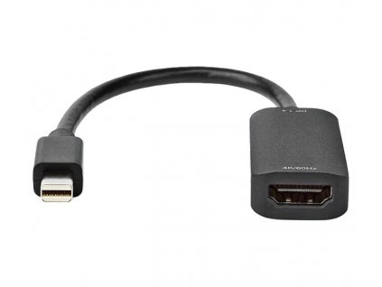 NEDIS redukční kabel/ Mini DisplayPort zástrčka - HDMI zásuvka/ černý/ blistr/ 20 cm