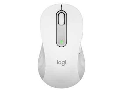 Logitech M650L/Kancelářská/Laserová/Pro leváky/Bezdrátová USB + Bluetooth/Bílá