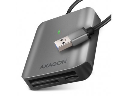 AXAGON CRE-S3, USB-A 3.2 Gen 1 - SUPERSPEED čtečka karet, 3-slot & lun SD/microSD/CF, podpora UHS-II