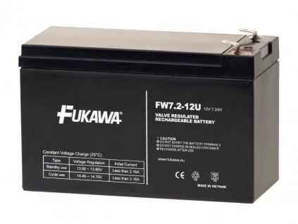 Akumulátor FUKAWA FW 7.2-12 F2U (12V 7,2Ah/7Ah)