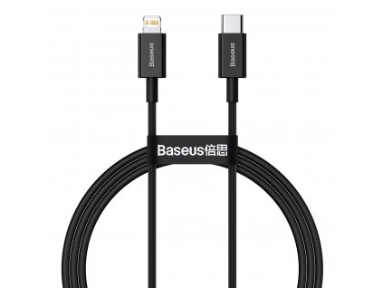 Baseus CATLYS-A01 Superior Fast Charging Datový Kabel USB-C to Lightning 20W 1m Black