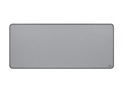 logitech desk mat studio series top view mid grey s