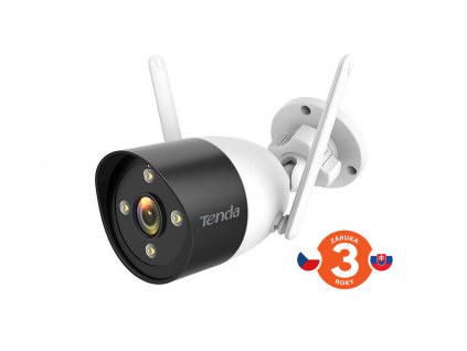 Tenda CT6 - Venkovní IP66 Wi-Fi 2K (3MP) kamera,noční LED,dvoucestné audio,microSD,detekce pohybu,CZ