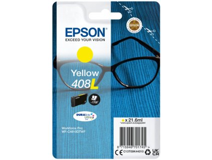 Epson inkoustová náplň Singlepack 408L DURABrite Ultra Ink/ C4810DTWF/ Žlutá