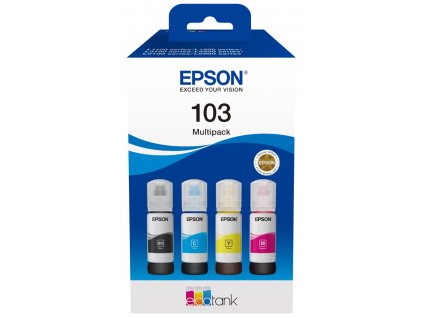 Epson inkoustová náplň/ T00S64A/ 103 EcoTank/ L1x10/ L315x/ L325x/ L3x6x/ L5190/ 4-colour Multipack