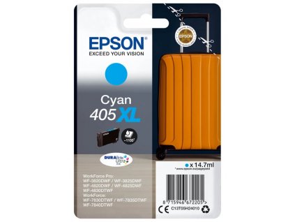 Epson inkoustová nápln 405XL DURABrite Ultra Ink/ C13T05H24010/ cyan