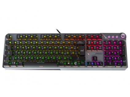 MSI herní klávesnice VIGOR GK71 Sonic Red/ drátová/ mechanická/ RGB podsvícení/ USB/ CZ+SK layout