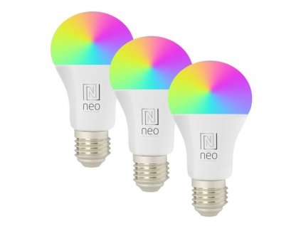 IMMAX NEO SMART sada 3x LED žárovka E27 11W RGB+CCT barevná a bílá, stmívatelná, Zigbee, TUYA