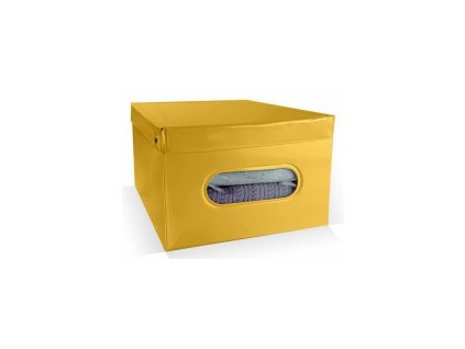 Box Compactor skládací úložný, PVC Nordic, 50 x 38,5 x 24 cm, žlutý