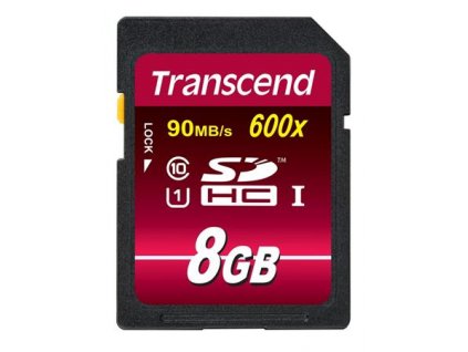 Transcend 8GB SDHC (Class 10) UHS-I 600x (Ultimate) MLC paměťová karta