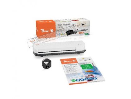 Peach 4 in1 Laminating Kit PBP300, set laminátor PL707, řezačka PC100-04, mix folií a zařezávač rožků