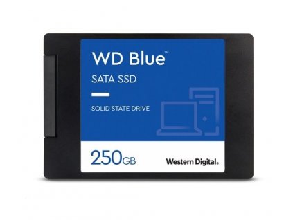 WD BLUE SSD 3D NAND WDS250G3B0A 250GB SA510 SATA/600, (R:555, W:440MB/s), 2.5"