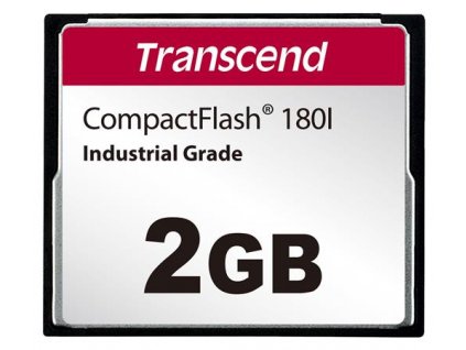 Transcend 2GB INDUSTRIAL TEMP CF180I CF CARD, (MLC) paměťová karta (SLC mode), 85MB/s R, 70MB/s W