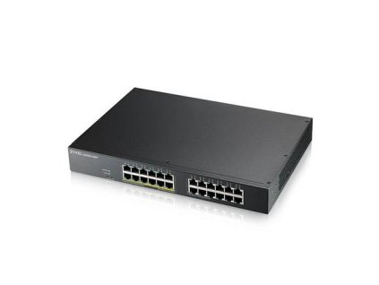 Zyxel GS1915-24EP, 24-port GbE, 12 port PoE, 130 Watt 802.3at, rackmount, Smart hybrid mode Switch, standalone