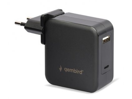 GEMBIRD Univerzální adaptér NPA-PD60-01 pro notebook, Type-C PD, USB, 60W