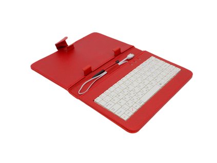 AIREN AiTab Leather Case 1 with USB Keyboard 7'' RED (CZ/SK/DE/UK/US.. layout)