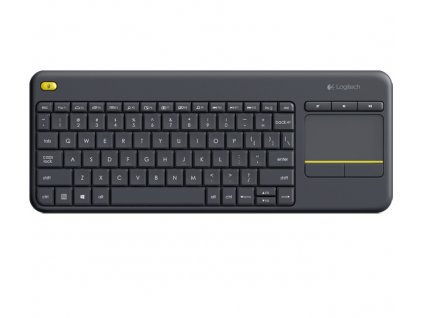 Logitech K400 plus/Bezdrátová USB/US-Layout/Černá