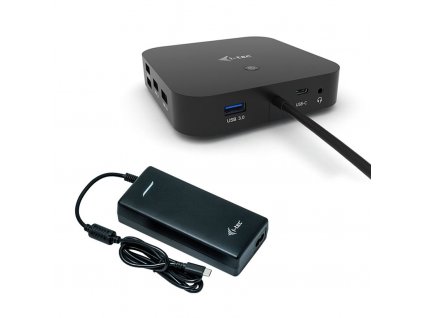 i-tec USB-C HDMI DP Docking Station with Power Delivery 100 W + i-tec Universal Charger 112W