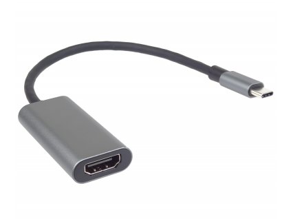 PremiumCord Převodník USB-C na HDMI, rozlišení 4K a FULL HD 1080p, kovové pouzdro