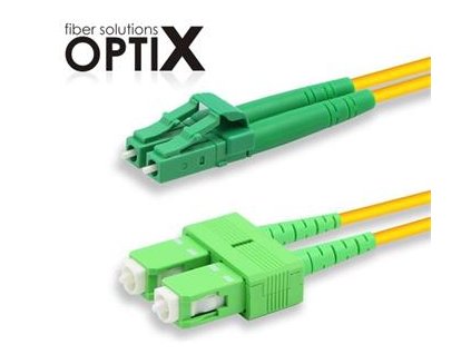 Patchcord FO duplex LC/APC-SC/APC 9/125um SM, 1m, OS2