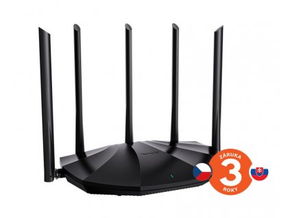 Tenda TX2 Pro AX1500 WiFi6 Router, 1x GWAN, 3x GLAN, IPv6, 5x 6dBi anténa, WPA3, CZ App