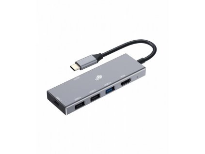 TB USB-C 7v1 adapter USB 3.0, 2xUSB 2.0, HDMI, PD, SD/TF