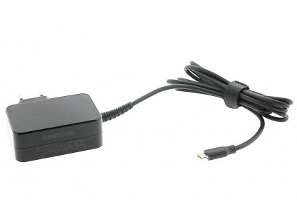 PATONA napájecí adaptér pro tablet PC/Smartphone/ 5V-20V 65W/ konektor USB-C/ černý/ Power delivery