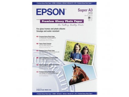 EPSON fotopapír C13S041316/ A3+/ Premium Glossy Photo Paper / 20ks
