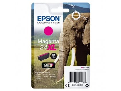 Epson inkoustová náplň/ T2433/ Singlepack 24XL Claria Photo HD Ink/ Magenta