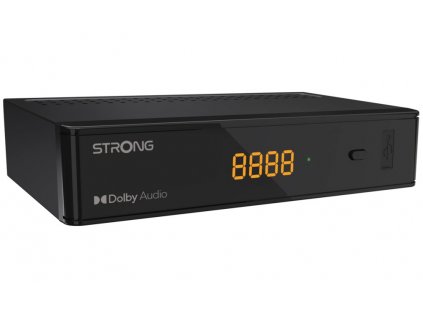 STRONG DVB-S/S2 set-top-box SRT 7030/ s displejem/ Full HD/ EPG/ USB/ HDMI/ SCART/ SAT IN/ S/PDIF/ černý