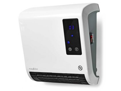 NEDIS koupelnový ohřívač/ spotřeba 2000 W/ nastavitelný termostat/ 2 tepelné režimy/ IP22/ dálkové ovládání/ bílý