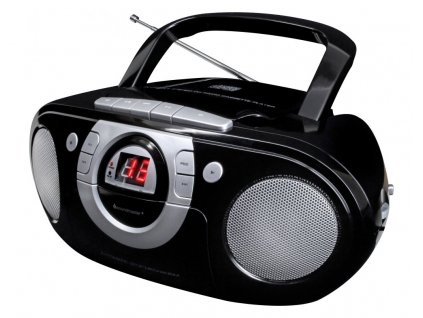 Soundmaster SCD5100SW/ CD přehrávač/ Přehrávač Kazet/ FM rádio/ Černý