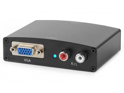NEDIS převodník HDMI na VGA/ 2x RCA/ černý