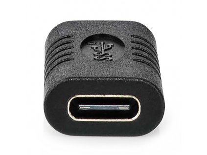 NEDIS USB adaptér/ USB 3.2 Gen 2/ USB-C zásuvka/ USB-C zásuvka/ 10 Gbps/ černý