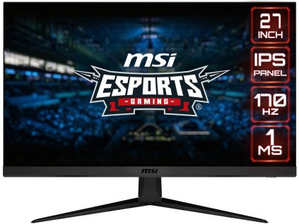 MSI Gaming G2712/ 27"/ 1920x1080/ IPS/ 1ms/ 170Hz/ 250cd/m2/ 1100:1/ HDMI/ DP/ černý