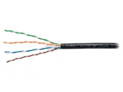 PLANET kabel UTP, drát, 4páry, Cat6, PE venkovní, Dca, balení 305m