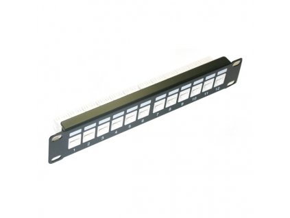 XtendLan Patch panel 10", 1U / 12 portů, CAT6, osazený