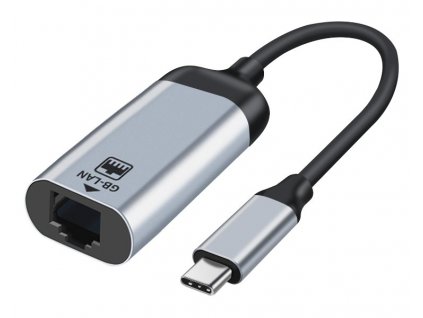 XtendLan Adaptér USB-C na RJ45 15cm, 10/100/1000Mhz / WIN /Android / MacOS