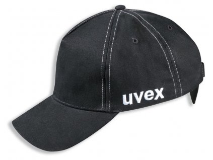 UVEX Protinárazová čepice - u-cap sport, vel. 60- 63 / černá /kšilt 7cm /tvrdá skořepina z ABS /textilní čapice z bavlny