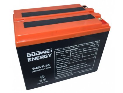 GOOWEI ENERGY Pb trakční záložní akumulátor VRLA GEL 12V/55Ah (6-EVF-55)