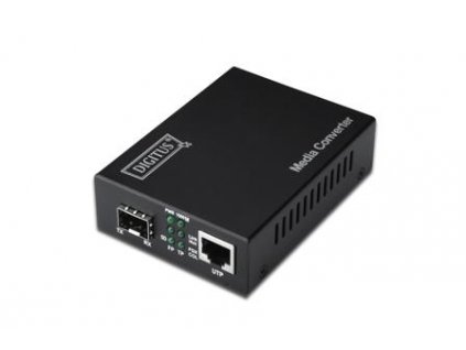 Digitus Media Converter 10/100/1000Base-T to SFP slot + zdroj 80km - bez SFP modulu