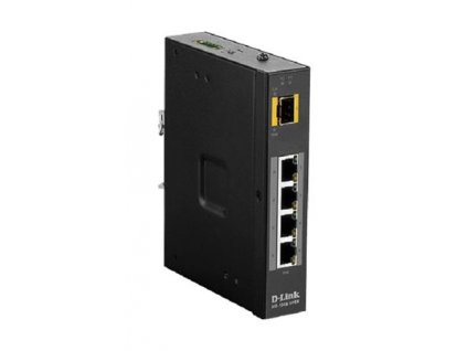 D-Link DIS-100G-5SW 5 Port Unmanaged Switch with 4 x 10/100/1000BaseT(X) ports & 1 x 100/1000BaseSFP ports