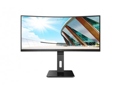 AOC LCD CU34P2A 34" zakřivený VA 21:9 FreeSync/3440x1440@100Hz/1ms/300cd/80mil:1/2xHDMI/DP/4xUSB/Repro/VESA