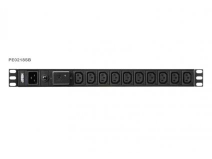 Aten PE0218S 1U Basic PDU s přepěťovou ochranou 10A Vstup C20 Výstup18x C13